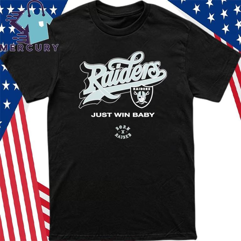 Raiders Born x Raised Just Win Baby Футболка Унисекс Футболка XL