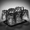 Retro Glacier Glass Cup Set: Light Luxury Drinkware for Water, Beer, and Tea