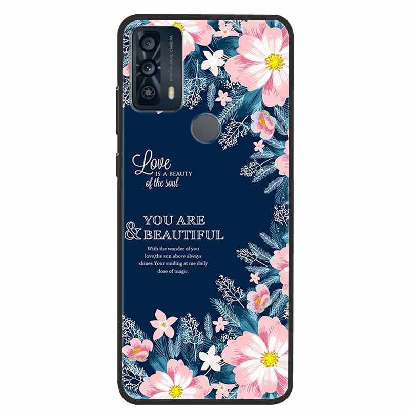 For TCL 20Y 20E Case Luxury Soft Silicone TPU Back Cover For TCL 20Y 20B Phone Cases TCL20Y 20 Y TCL20E Cute 6125F Funda Cartoon