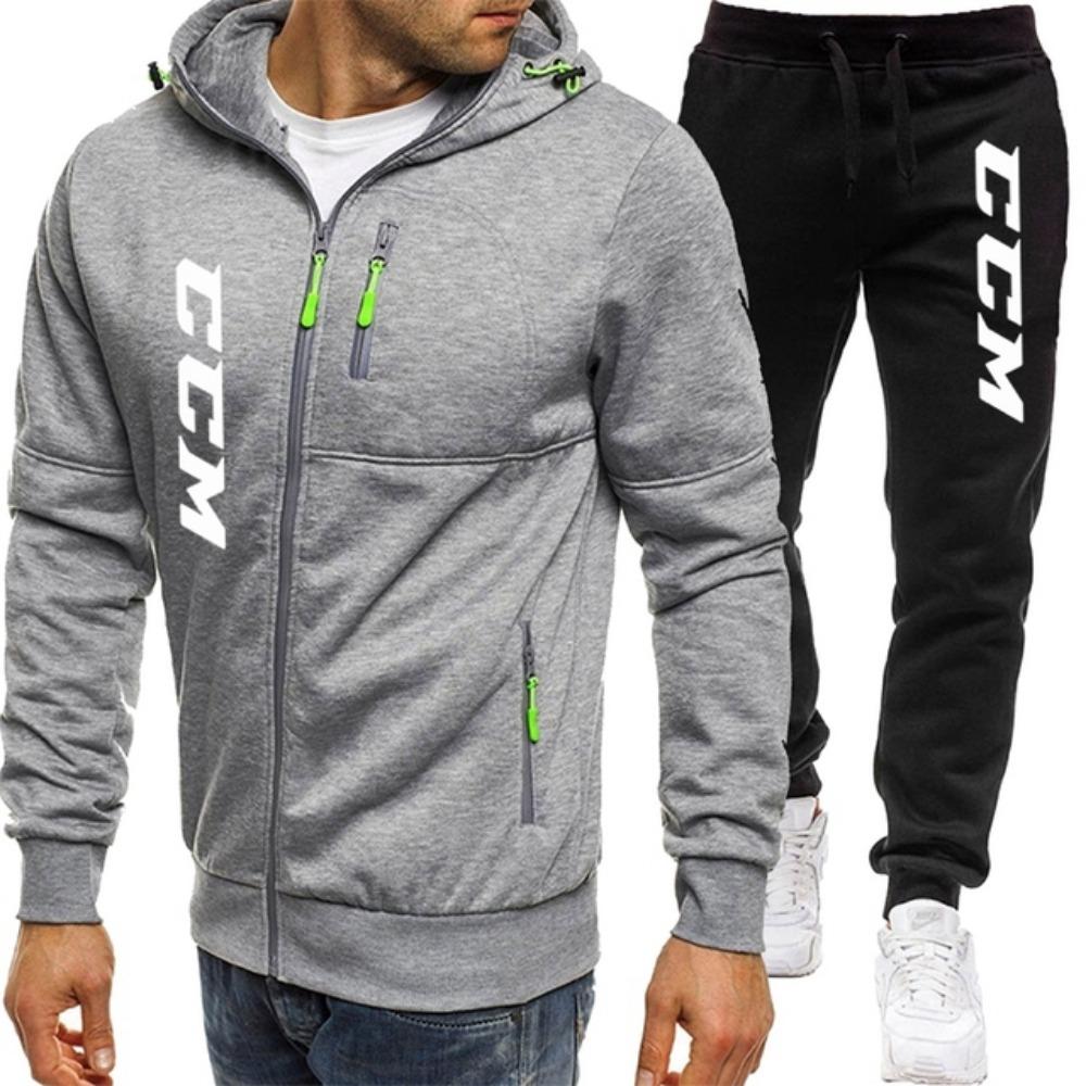

Мужской комплект с капюшоном и брюками, спортивный комплект, повседневная спортивная рубашка, спортивный комплект, мужской повседневный спортивный комплект на молнии XXL