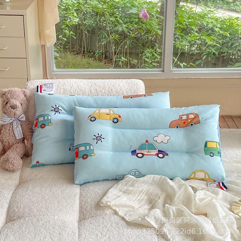 Cotton Cartoon Children's Pillow Core Soothing Beanie Pillow Removable Washable Kindergarten Children Adult Pillow
