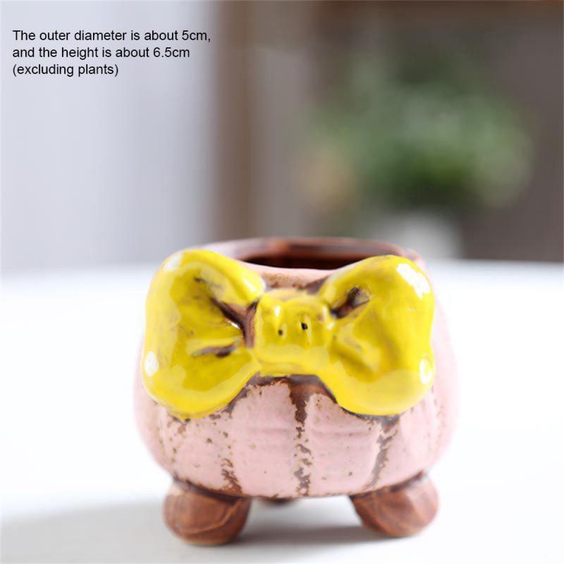 Succulent Flower Pot Creative Cartoon Color Painting Ceramic Flower Pot Ceramic Flowerpot Ceramic Flowerpots