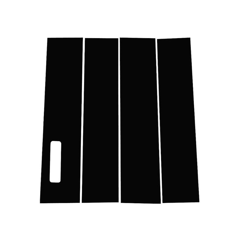 Glossy Black Carbon Fiber Window Door Deal B C Pillar Post Cover Sticker For Ford F150 2015- 2016 2017 2018
