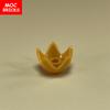 20pcs/lot MOC Bricks Headgear Crown with 5 Points Open Center Stud Flower Compatible with 39262 Building Blocks