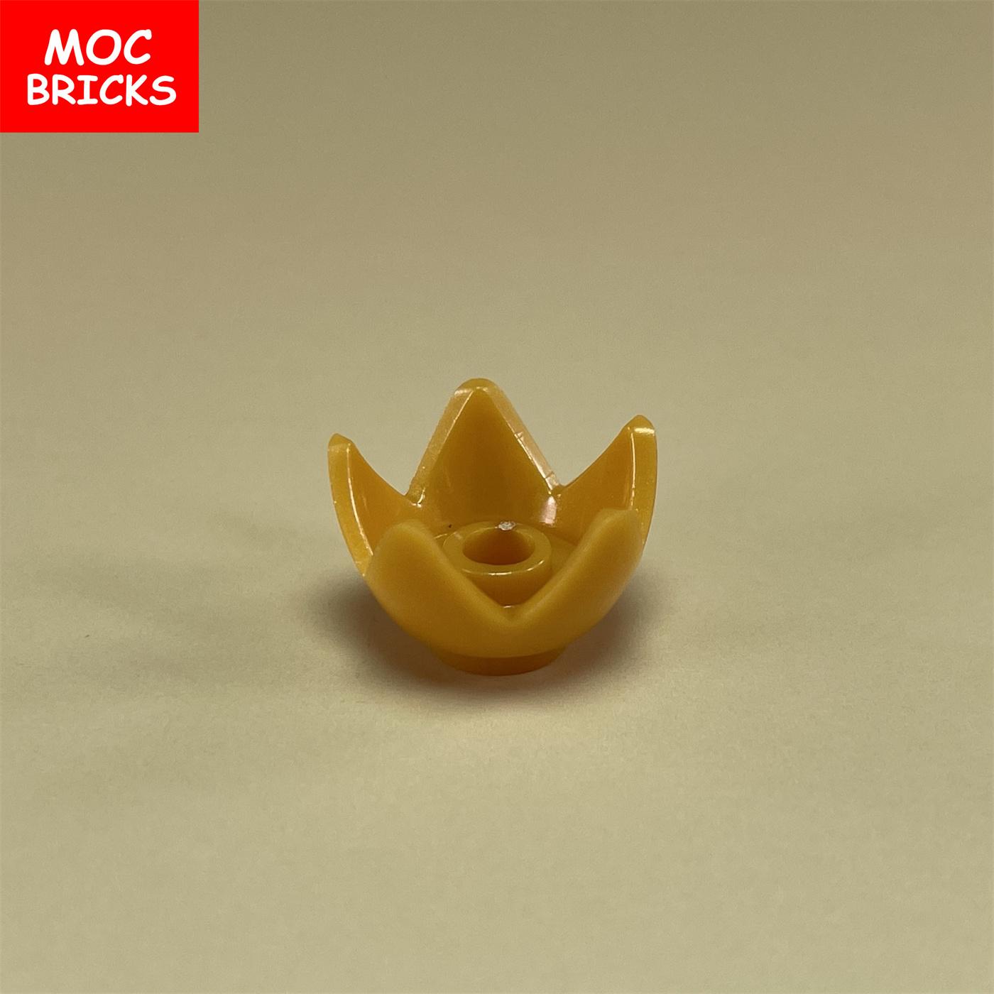 

20pcs/lot MOC Bricks Headgear Crown featuring 5 Points Open Center Stud Flower Compatible with 39262 Building Blocks