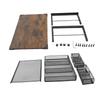 2 Tier Computer Stand Riser Modern Minimalism Ergonomic Computer Riser Desk   with Drawer 2 Pen Holders for   Supplies