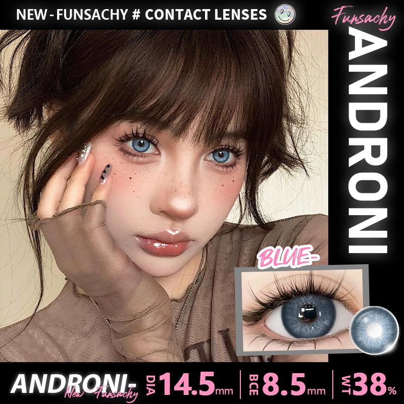 FUNSACHY 1 para gorąco sprzedających się soczewek kontaktowych kolorowych brązowych soczewek do oczu szarych pięknych źrenic niebieski kolor makijaż oczu kosmetyczne roczne