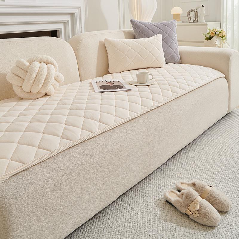 New Modern Simple Wind Sofa Cushion, Seat Cushion Fixed Cover, Straight Row One-Piece Combination Sofa Cover Cloth Towel
