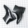 Winter High Top Freizeitschuhe Dicke Sohle Langlebig Klassisch Braun Herren Leder Casual Kurze Stiefel Business Stiefeletten