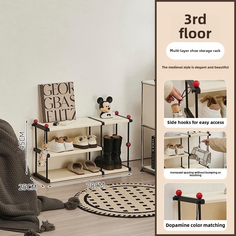 3/5/7/9 Tier Free Standing Shoe Rack, Shoe Storage Organizer Rack,Shoe Rack with Shoe Bags, Stackable Shoe Organizer, Shoe Shelf Stand for Entryway