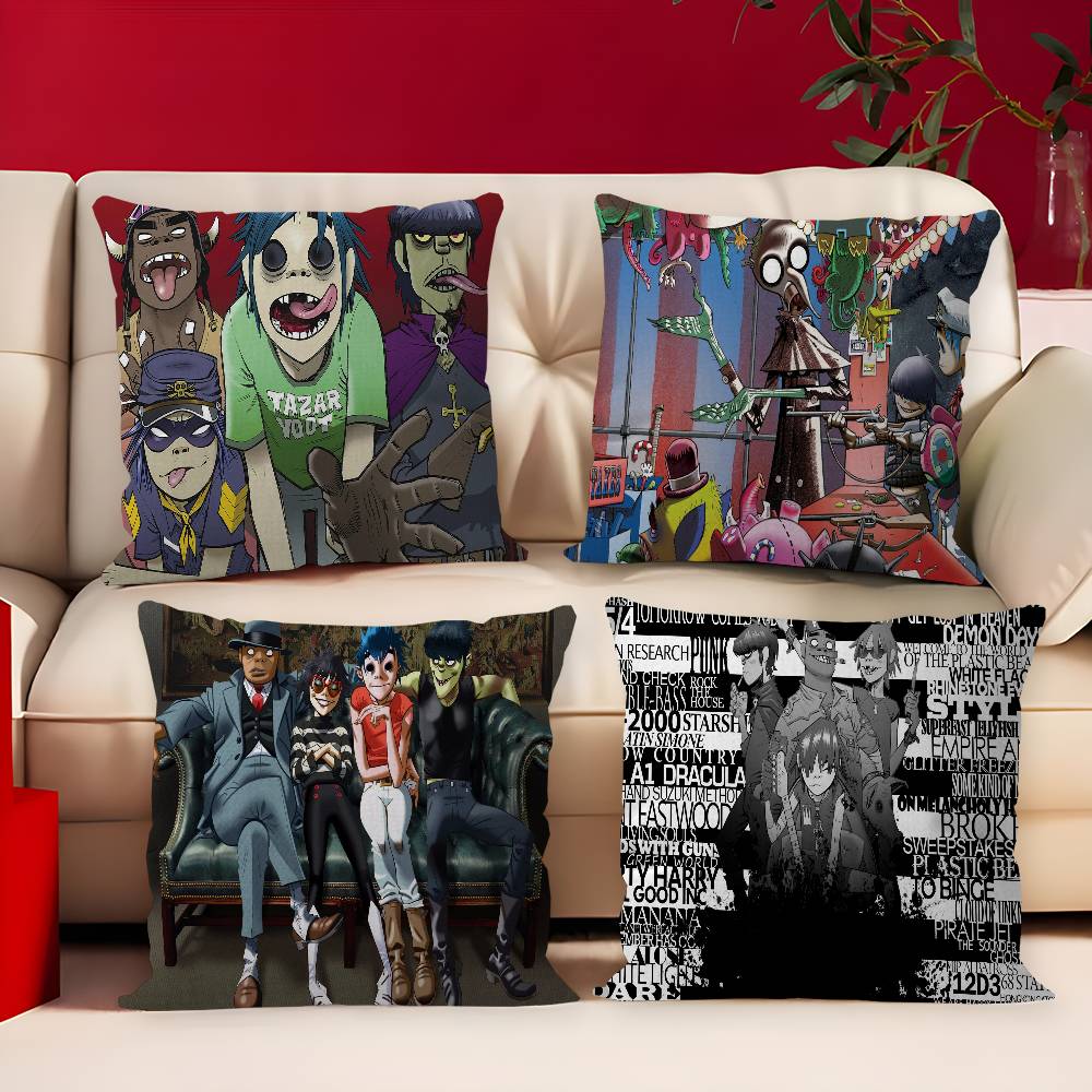 G-Gorillaz 45*45cm Cushion Cover Pillow Cover Decor Pillowcase Home Pillowcase for Couch Pillow