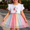 2026 New Girls' Mesh Dresses - European and American Style for Toddlers
