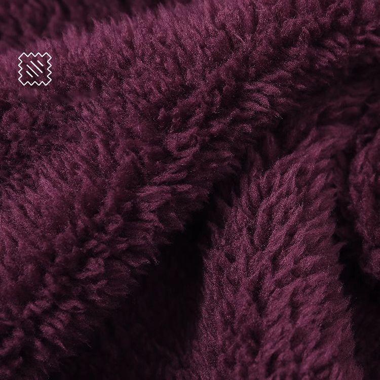 Extra large size fat mm fleece clothes men's and women's jackets women's autumn and winter new loose thickened sweater trend