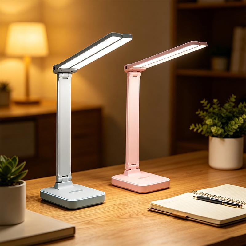 Lamp Rechargeable Multifunctional USB Desk Lamp Touch Dimmable 3 Levels Foldable Rechargeable Eye Light for Bedroom Desk Bedside