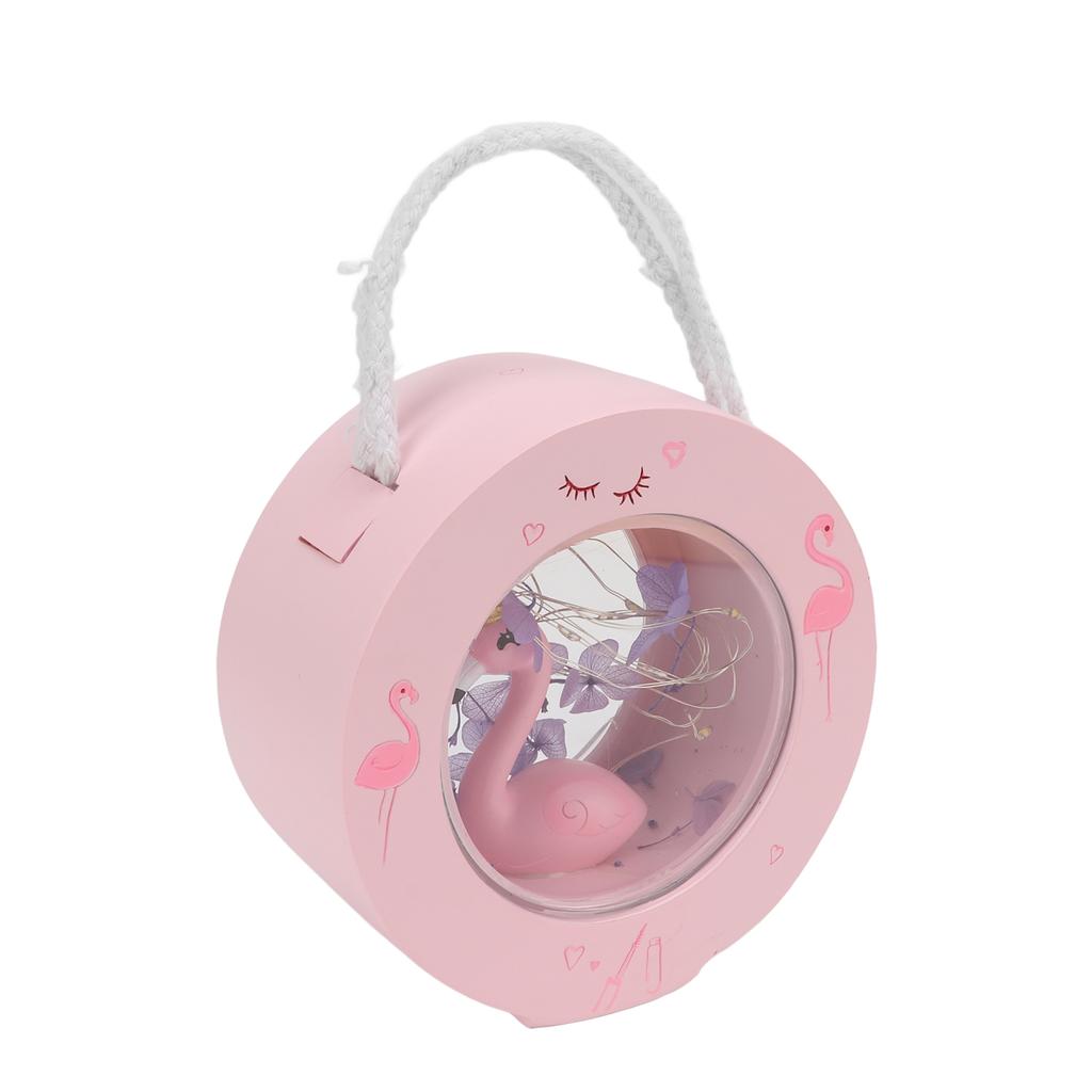 Flamingo Lamp Wall Mountable Double Sided Transparent Romantic Battery Powered Resin Pink Flamingo Figurines