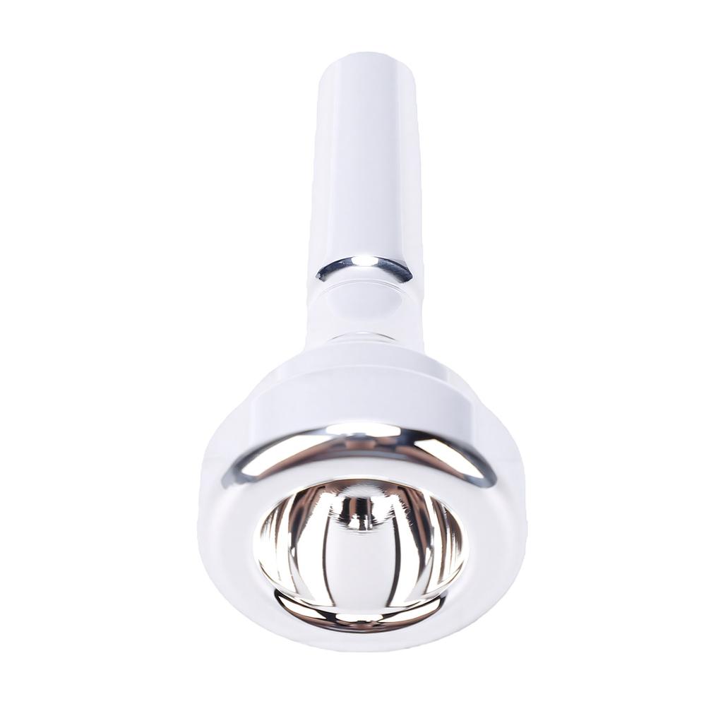 Cornet Mouthpiece Silver Plated Brass Instrument Accessory for Beginner Blowing Adult Practice