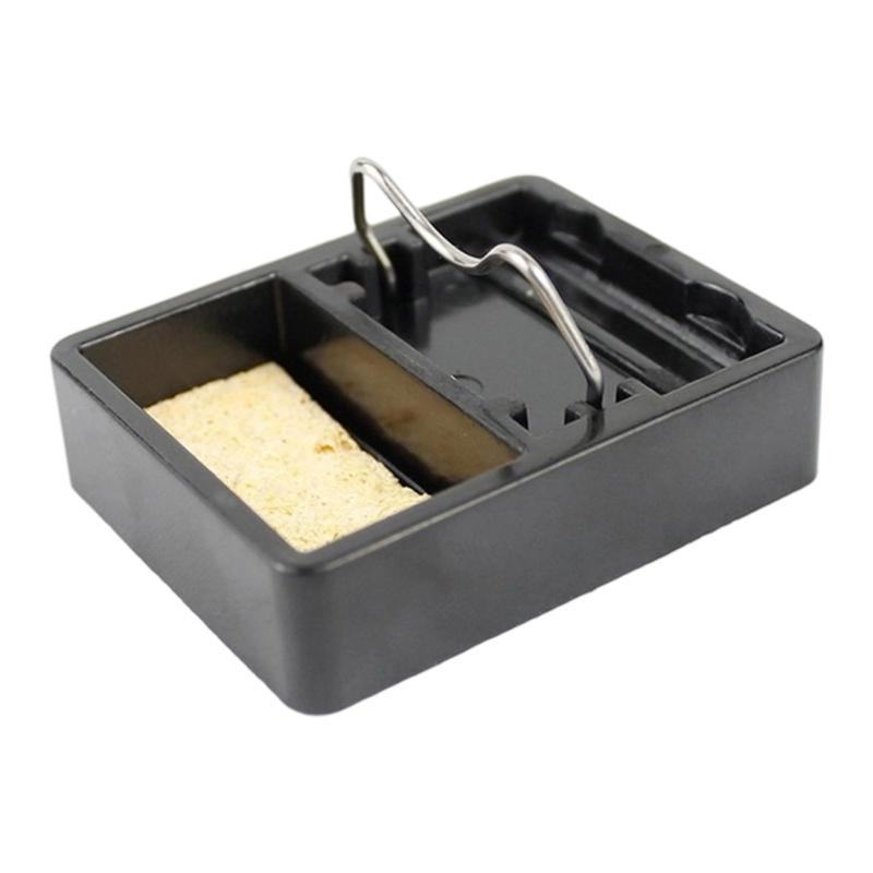 

Высокотемпературный устойчивый квадратный держатель подставка для сварочного инструмента портативный вес 15 г подходит для профессионального обслуживания электроники 1