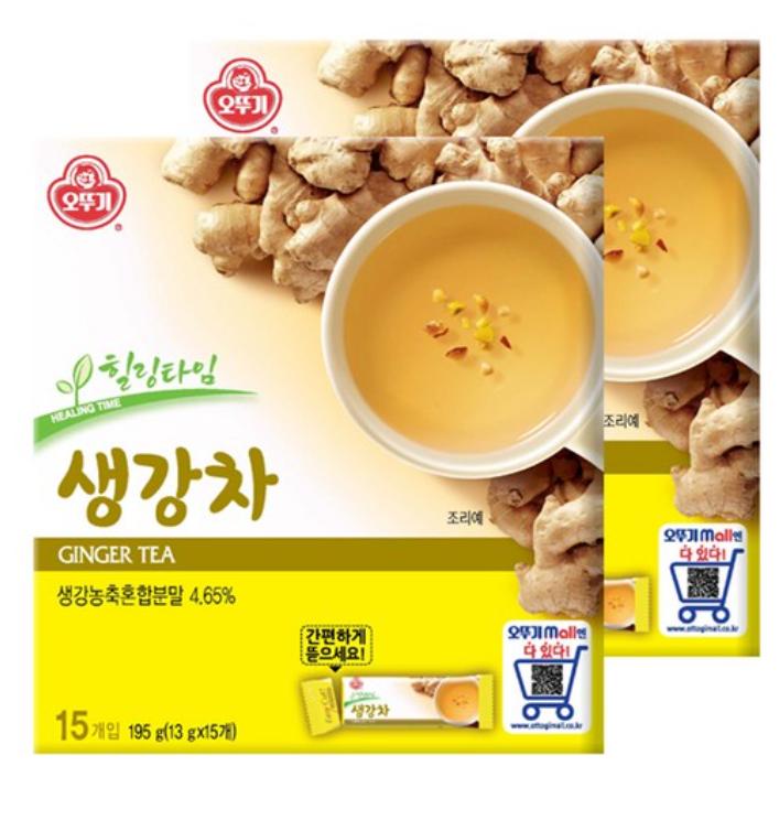 Ottogi Имбирный чай 15 стиков 2 box
