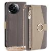 For Xiaomi Civi 4 Pro 5G/14 Civi 5G Leather Case Zipper Wallet Stand Phone Cover with Mirror Function