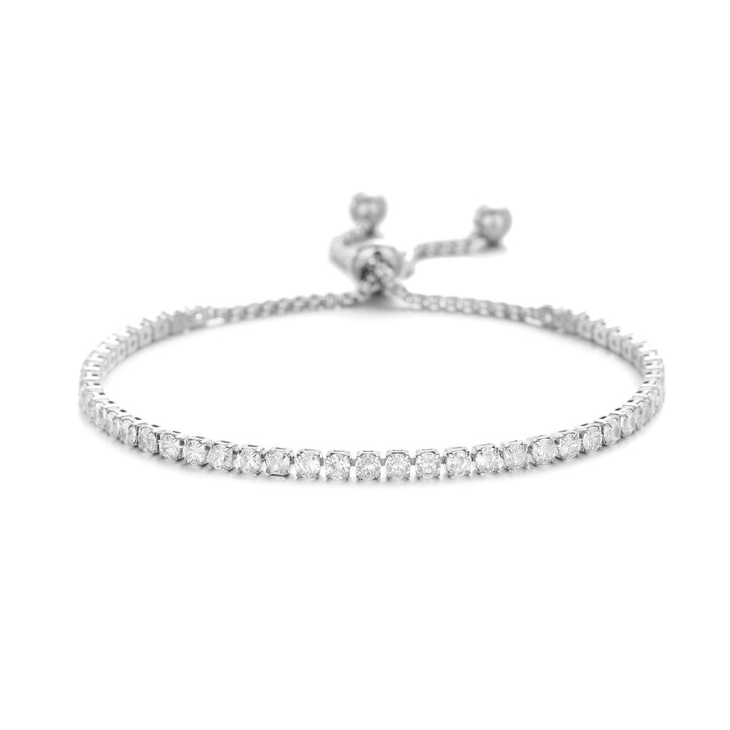 2026 Bracelet Light Luxury High Sense Does Not Fade Zircon Bracelet Fashion Men's and Women's Jewelry