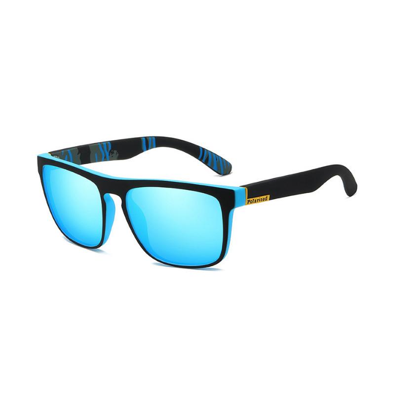 1 pz Occhiali da Sole Quadrati Vintage alla Moda Non Polarizzati Uomo Donna Sport all'Aperto Ciclismo Guida Pesca Occhiali da Sole UV400