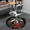 1pc Death Roses Office Round Area Rug, Under Office Chairs Bedroom Living Room Home Decor, Room Deco