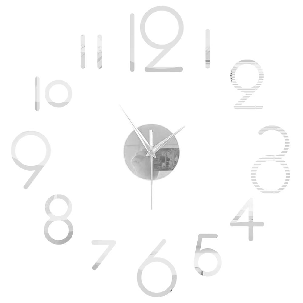 3D Wall Clock DIY Mirror Wall Stickers Home Decor Quartz Needle Watch Living Room Removable Art Decal Sticker Reloj De Pared Hot