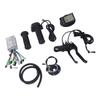 36V 48V 350W Brushless Motor Controller S866 LCD Panel Kit Electric Bike Conversion Brake Twist Handle Kit for Riding