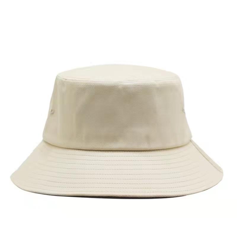 New Design Customized 3D Embroidery Logo Solid Color Double Sided Hip Hop Men'S Women'S Bucket Hat Wide Brim