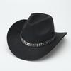 Cowboy Hat With Chain And Starry Sky Compass For Western Style Men And Women
