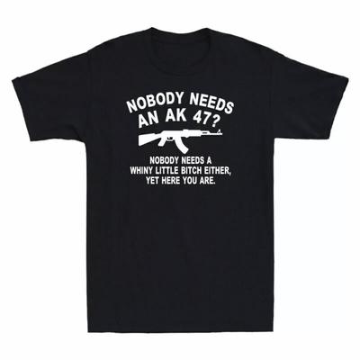 AK47 Gun Rights Funny T-Shirt Rifle Hunter Humor Tee Men’s S-4XL Unisex T-Shirt