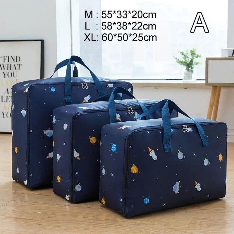 

3 шт./компл., стеганая сумка, складная сумка для хранения одежды, одеяло, шкаф, свитер, органайзер, сумка A