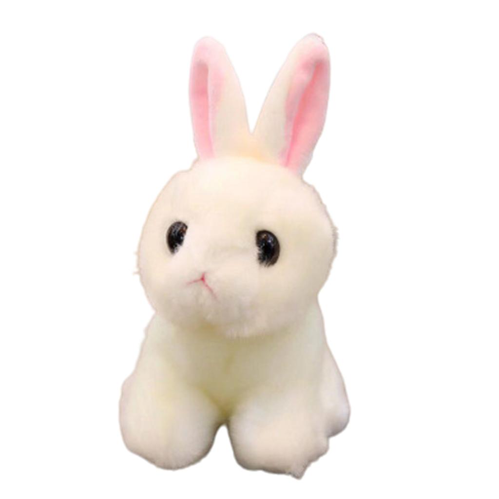 Simulation Adorable Rabbit Plush Doll Soft Stuffed Toy Kids Hugging Pillow Car Sofa Ornament Birthday Gift