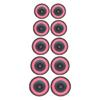 Passive Speaker Radiator With Red Rubber Surround Full Frequency Car Speaker Radiator Replacement
