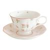Pink Rabbit Cerc Coffee Cup And Plate Set ternoon Tea Cute Girl Heart Vintage Korean Sle Breakfast Dining Utensils Set