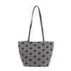 2026 Women's Korean Polka Dot Cotton Linen Tote Bag - Large Capacity Shoulder Handbag