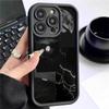 Svart Thunderbolt Månskensspår iPhone 15/16/17 Pro Max Skyddsfodral