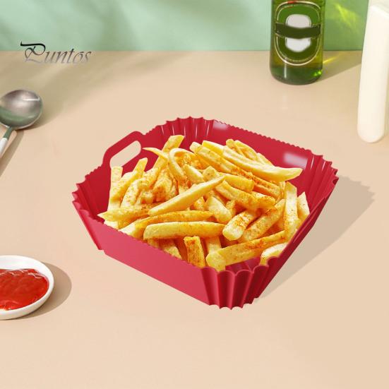 Silikonové vložky do fritézy Opakovaně použitelné čtvercové vložky do fritézy pro 4-6 QT vložky do potravinářské pečicí pánve Příslušenství k fritéze