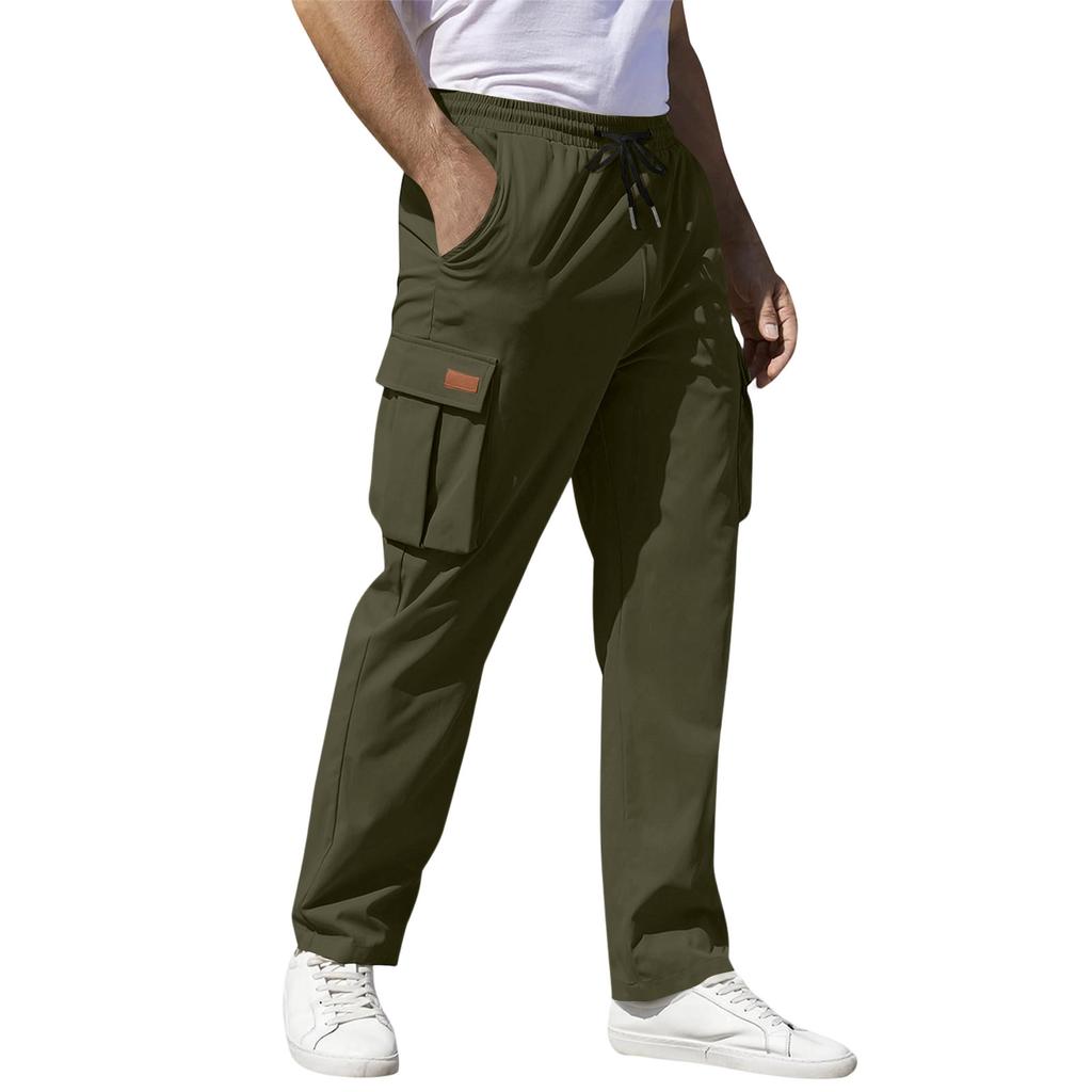 Casual Sports Pants Men's Loose Leggings Long Panel Fitness Running Training Pants