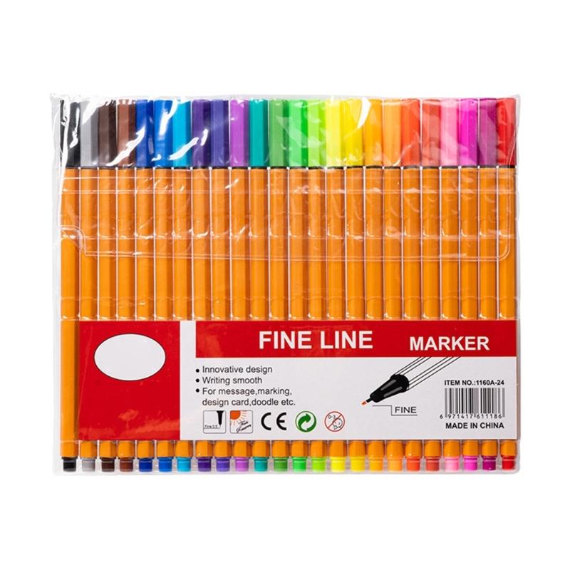 Water Based Ink Pen Precisions 0.4mm Tip Artist Markers For Detailed Drawing Writing Coloring Projects