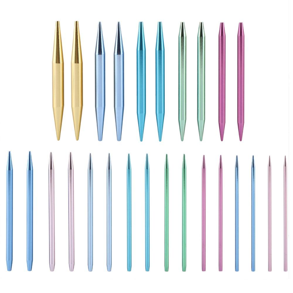 26Pcs Aluminum Oxide Circular Knitting Needles 26 Pieces Set Knitting Tool Kit  Craft Making