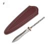 Stone Pattern Damascus Tea Knife Blank, Unfinished Full Tang Blade for DIY Handmade Kung Fu Tea Ceremony Tools