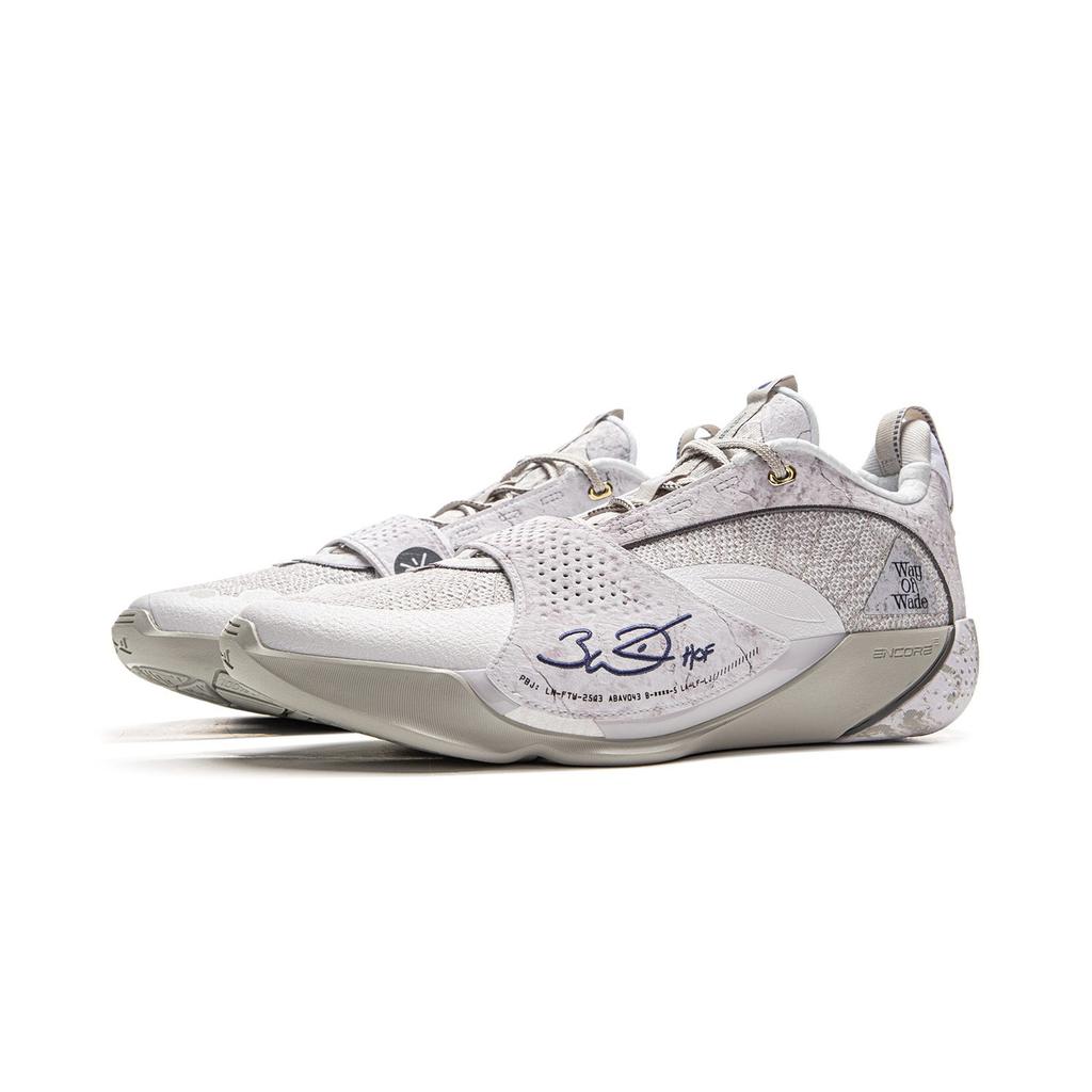 Li Ning Wade All City 13ENCORE Low Top Basketball Shoes Men's White Gray ABAV043-3