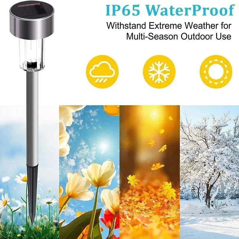 Solar Outdoor Lights Garden Lamp Solar Powered Waterproof Landscape Path Outdoor For Yard Lawn Patio Decorative
