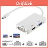 3-в-1 Адаптер Mini DP до HDMI, DVI, VGA з чіпсетом для Macbook Pro Air, Налаштування кількох моніторів