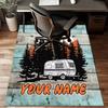 1PC Custom Name Adventure Poster Theme Floor Mat Ideal for Living Room, Game Rooms, Office, Bedroom, Floor Mat Playful Design