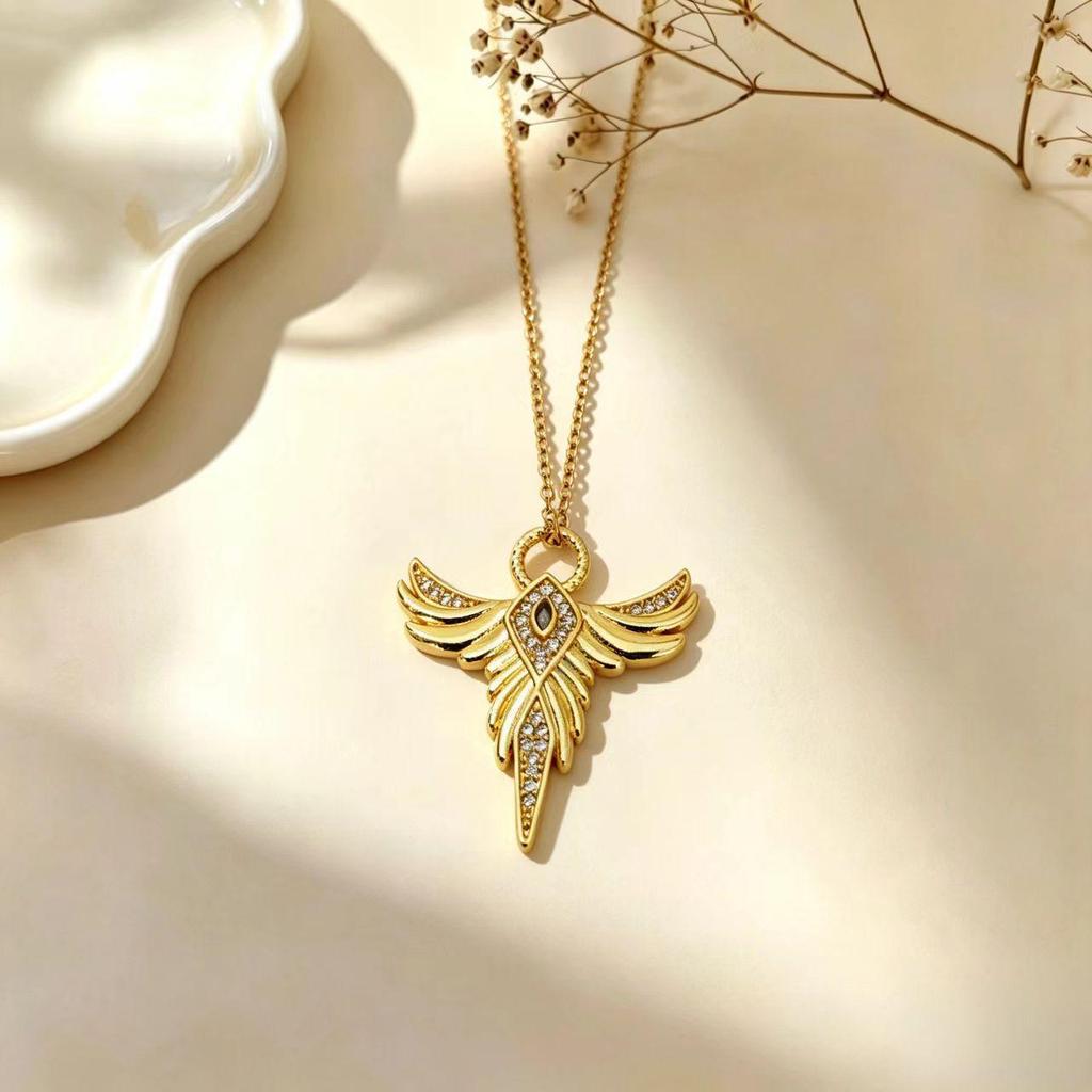 Elegant Cat Pendant Necklace: Fresh Design with Micro-Set Zircons for Women - Light Luxury & High-End Feel; Perfect Clavicle Chain Accessory.