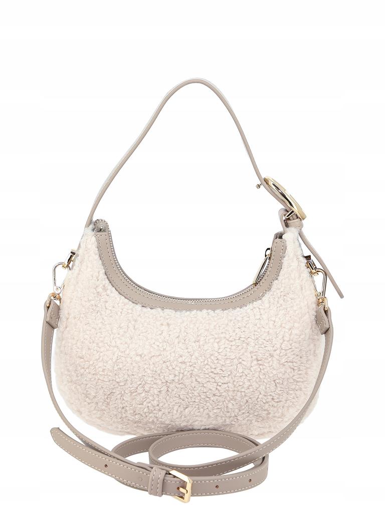 David Jones women's small shoulder bag with faux fur