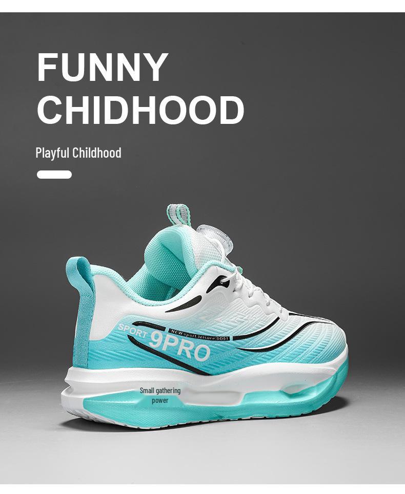 2025 Winter Boys' Basketball Shoes: Kids' Wear-Resistant, Rotary Buckle Sports Trainers