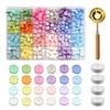 Wax Seal Beads with Candle Kit, Melting Spoon And Candles Set, Tool Stamp for DIY Crafting Wedding Invitations Decorative Sealing